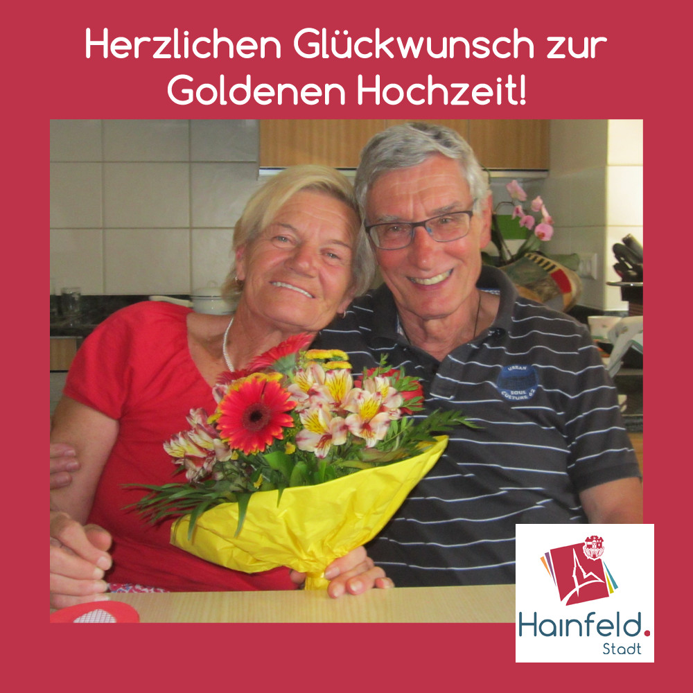 Gratulation Zur Goldenen Hochzeit
 Herzliche Gratulation zur Goldenen Hochzeit von Walter und