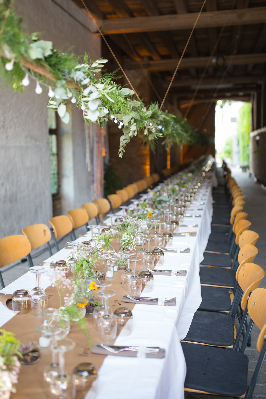 Greenery Hochzeit
 Rustikale Greenery Deko