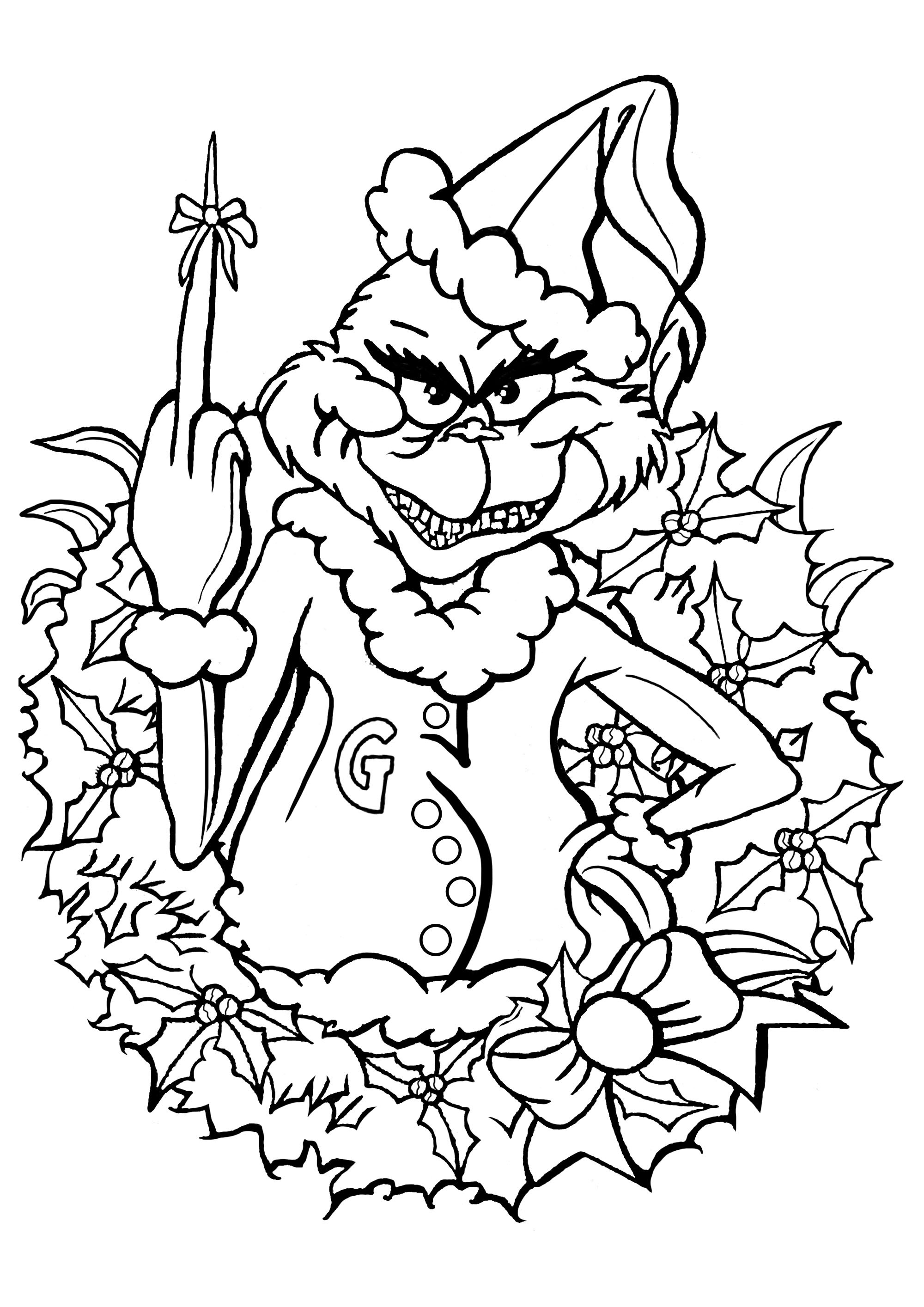 Grinch Ausmalbilder
 The Grinch Christmas Adult Coloring Pages