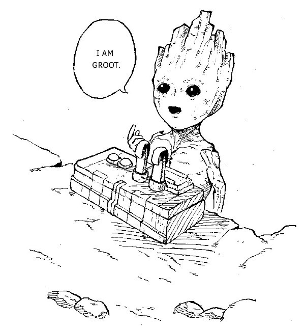 Groot Ausmalbilder
 Baby Groot Coloring Page Baby Coloring Pages