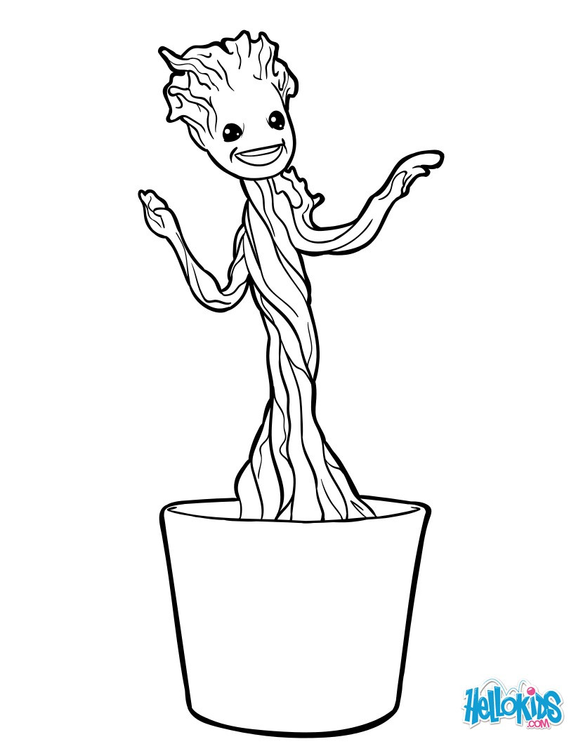 Groot Ausmalbilder
 Little groot coloring pages Hellokids