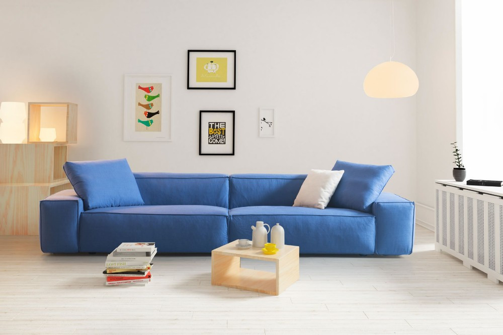 Großes Sofa
 neue helle farbe stoff sofa einfachen design wohnzimmer