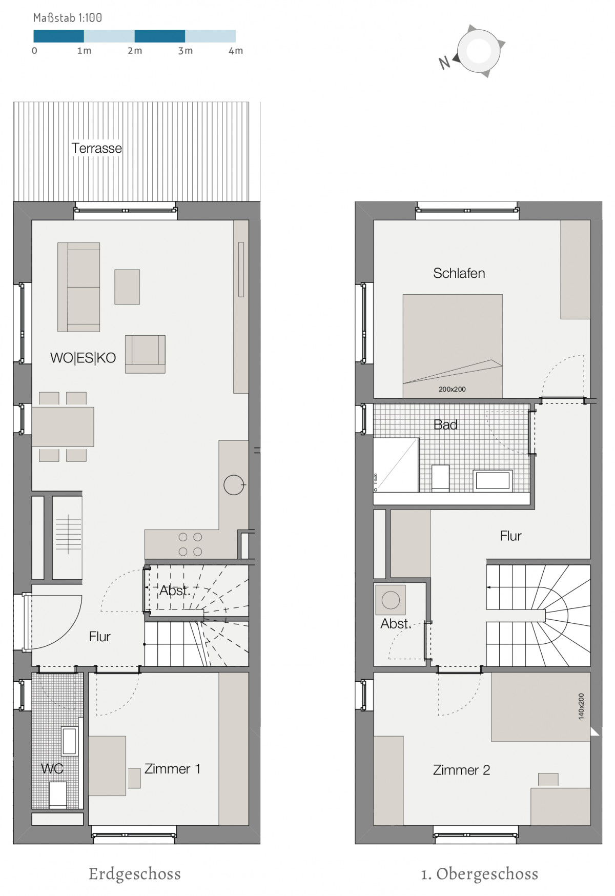 Grundriss Wohnung
 Lebensart Großhansdorf Neubau von 11 Eigentumswohungen