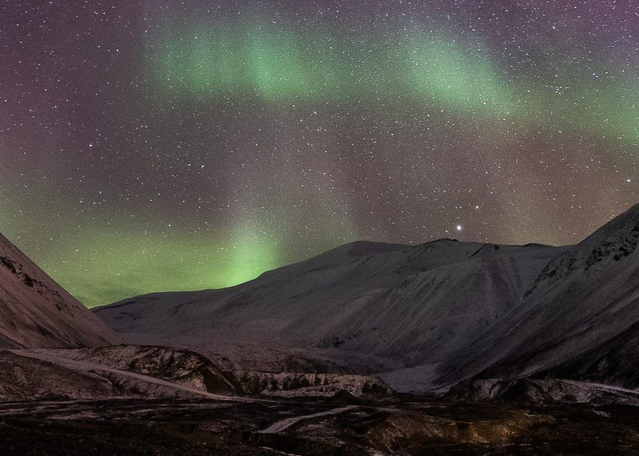 Grünes Licht Am Himmel
 Kurzreise in Polarnacht auf Spitzbergen