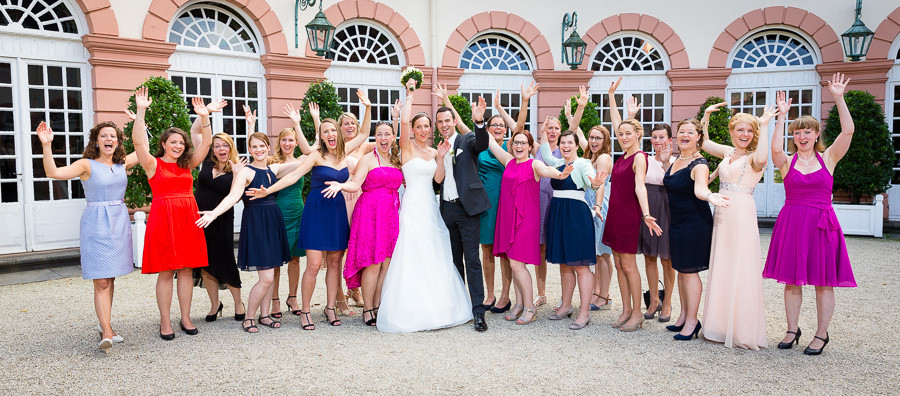 Gruppenfotos Hochzeit
 Hochzeitsfotograf Andreas Bender Zeit sparen bei den