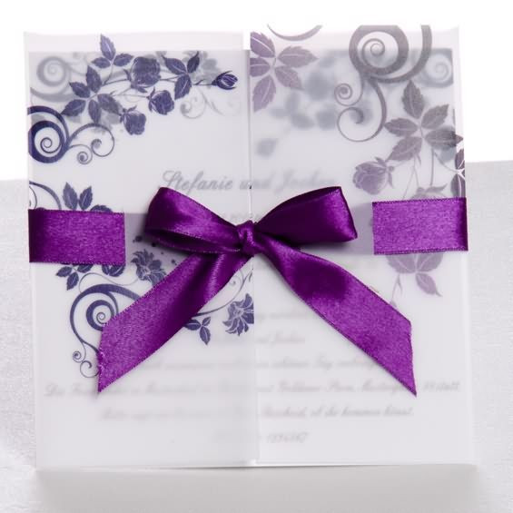 Günstige Einladungskarten Hochzeit
 Lebe den Augenblick Violett Ausgefallen Romantisch