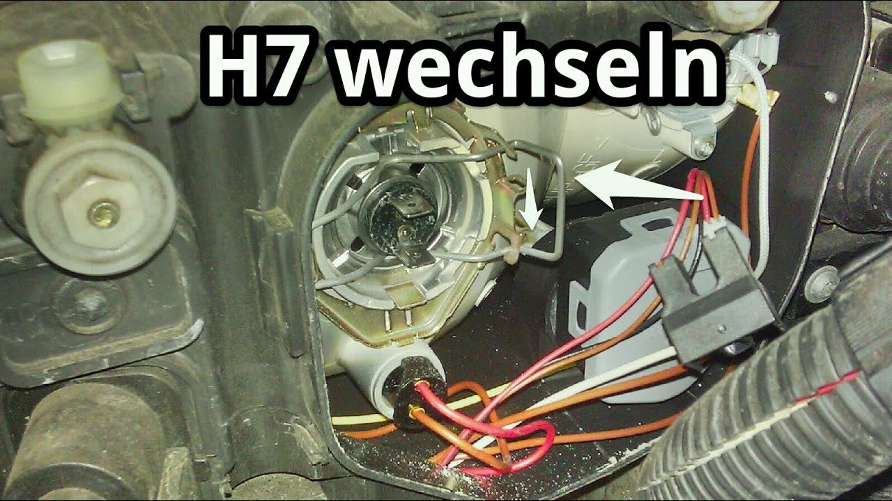 H7 Lampe
 Hauptscheinwerfer H7 Lampe wechseln für Abblendlicht bei