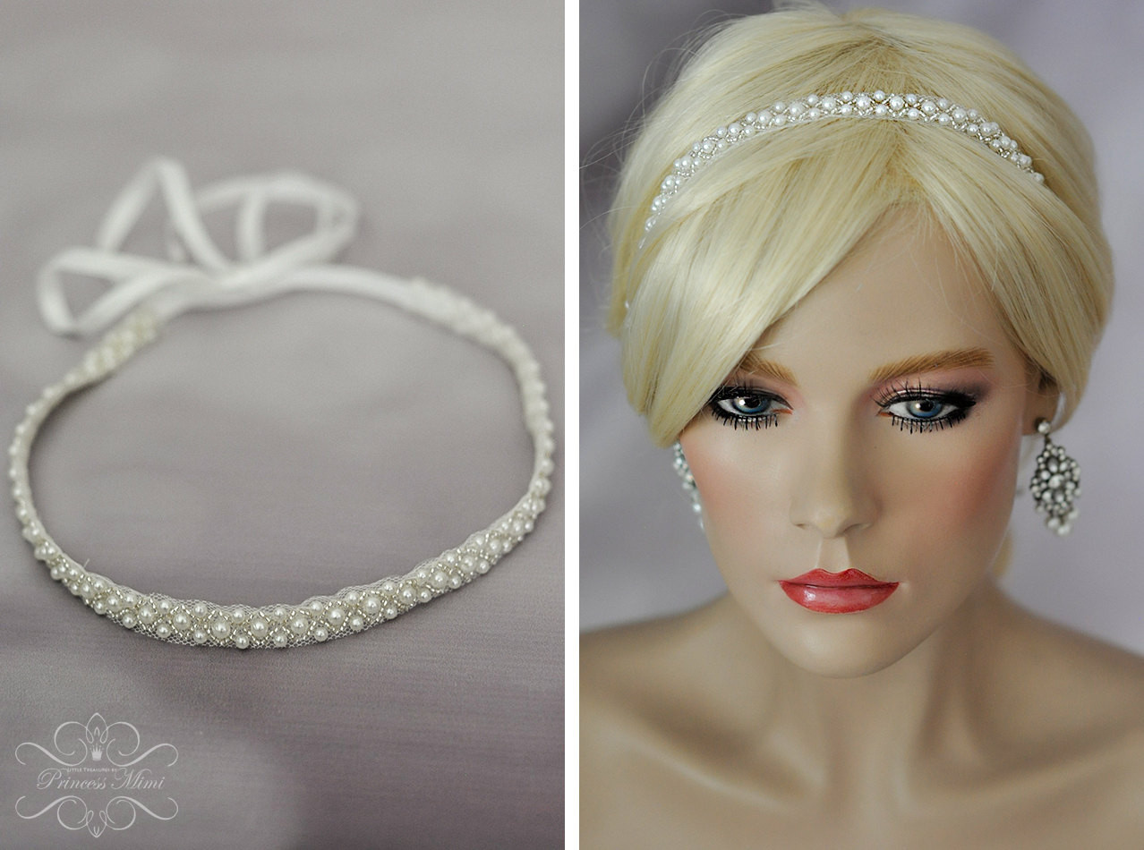 Haarband Hochzeit
 Vintage Boho Braut Headpiece Spitze Haarband Kopfschmuck