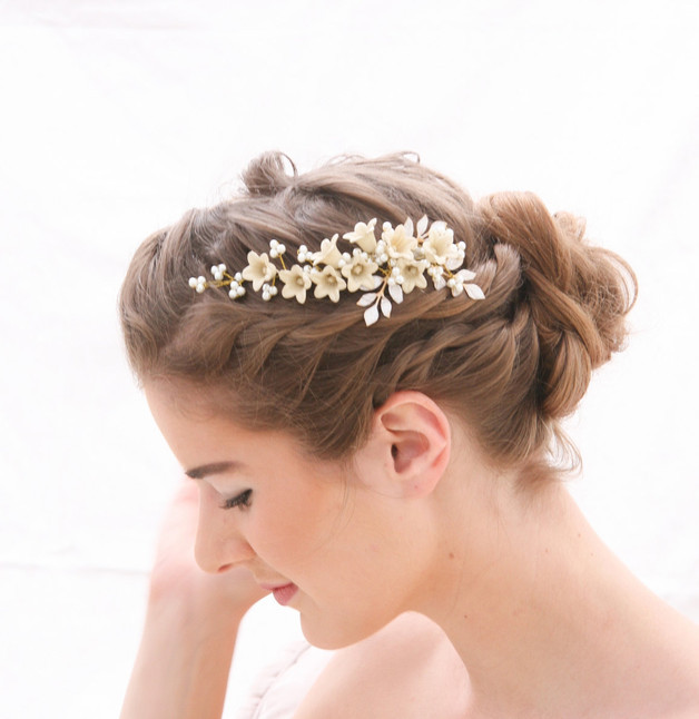 Haarschmuck Hochzeit Blumen
 Haarschmuck & Kopfputz Haarschmuck Braut Perlen Blumen