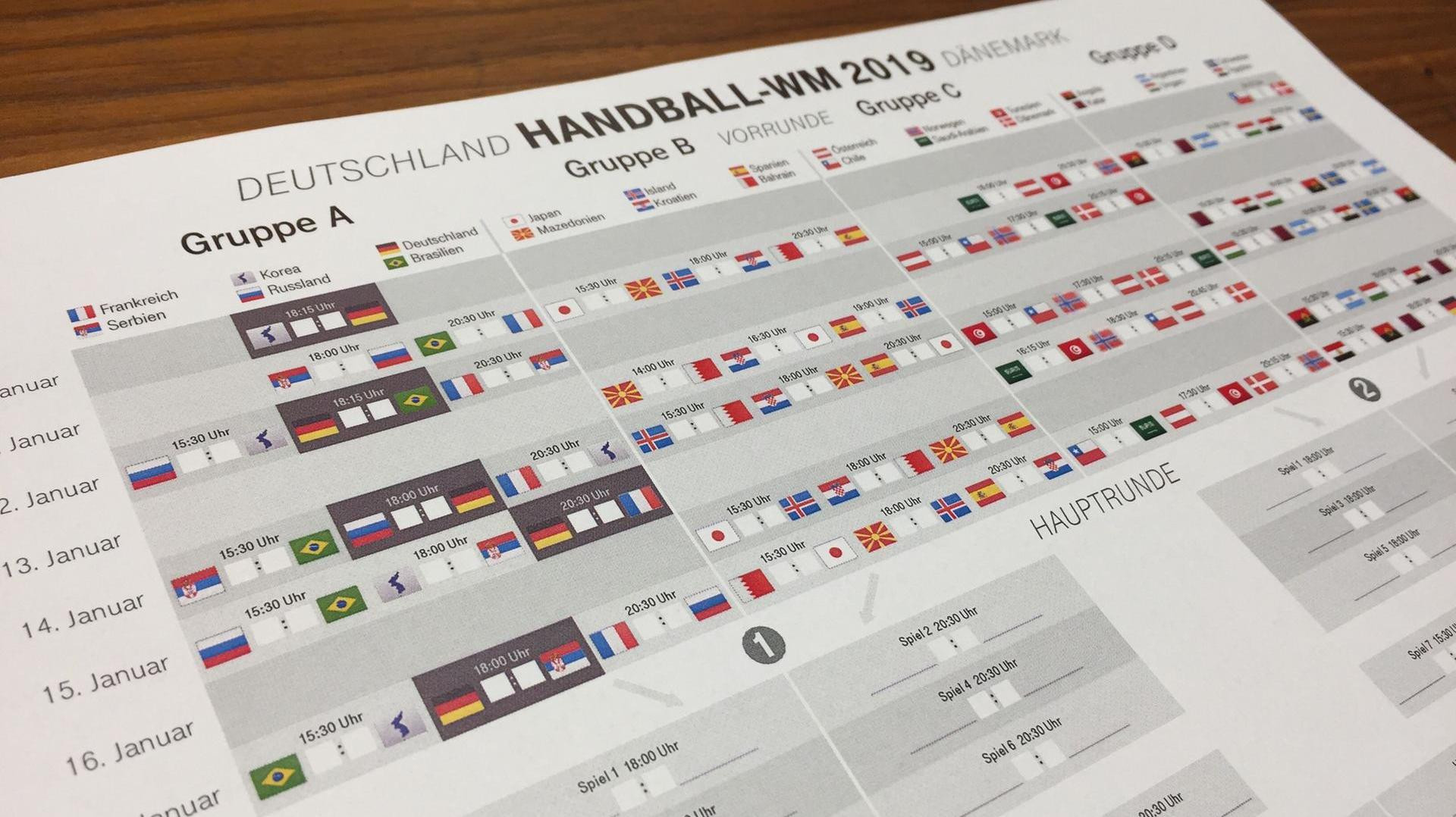 Handball Wm Tabelle
 Handball WM 2019 Hier gibt es den Spielplanals zum