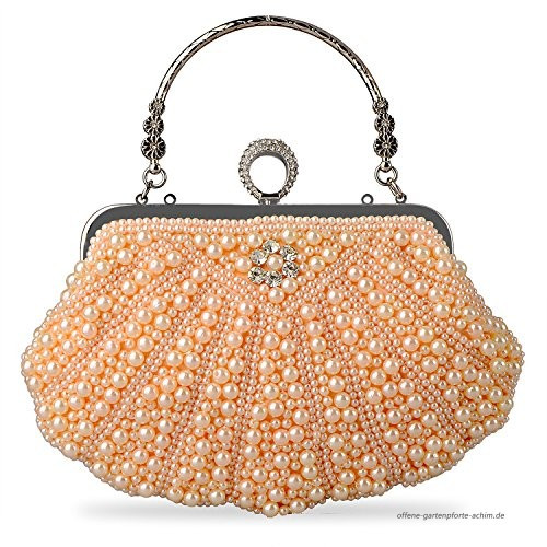 Handtasche Hochzeit
 Baglamor Frauen Abendtasche Perle Kristall Tasche Shell