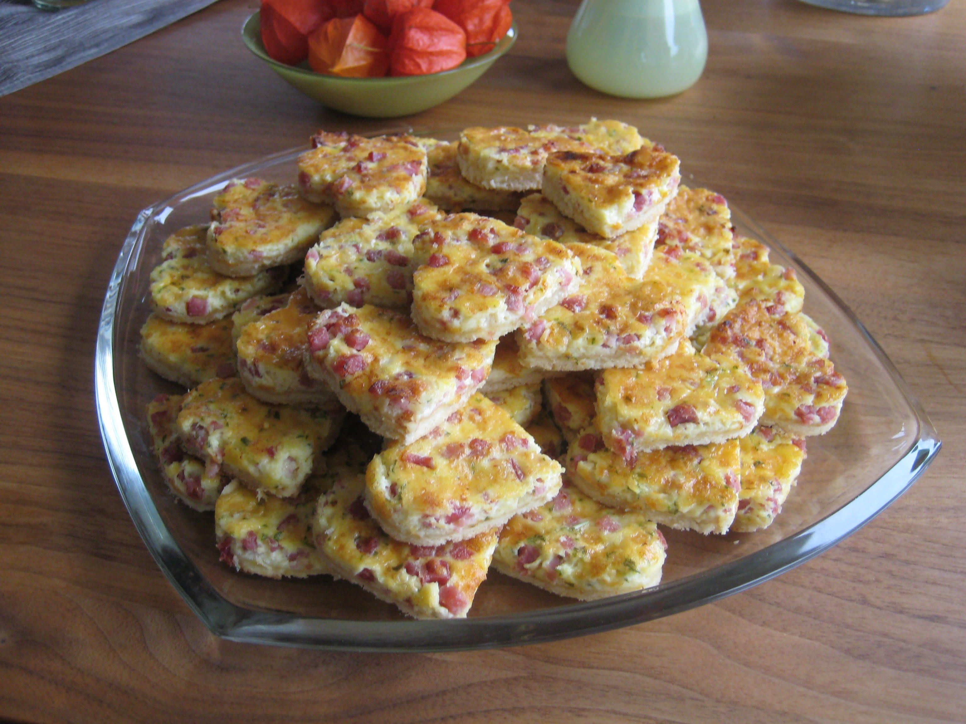 Häppchen Hochzeit
 Quiche Herzen zum Sektempfang