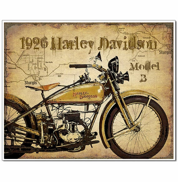 Harley Davidson Geschenke
 Harley Davidson Motorrad Kunst Druck Motorrad Geschenke für