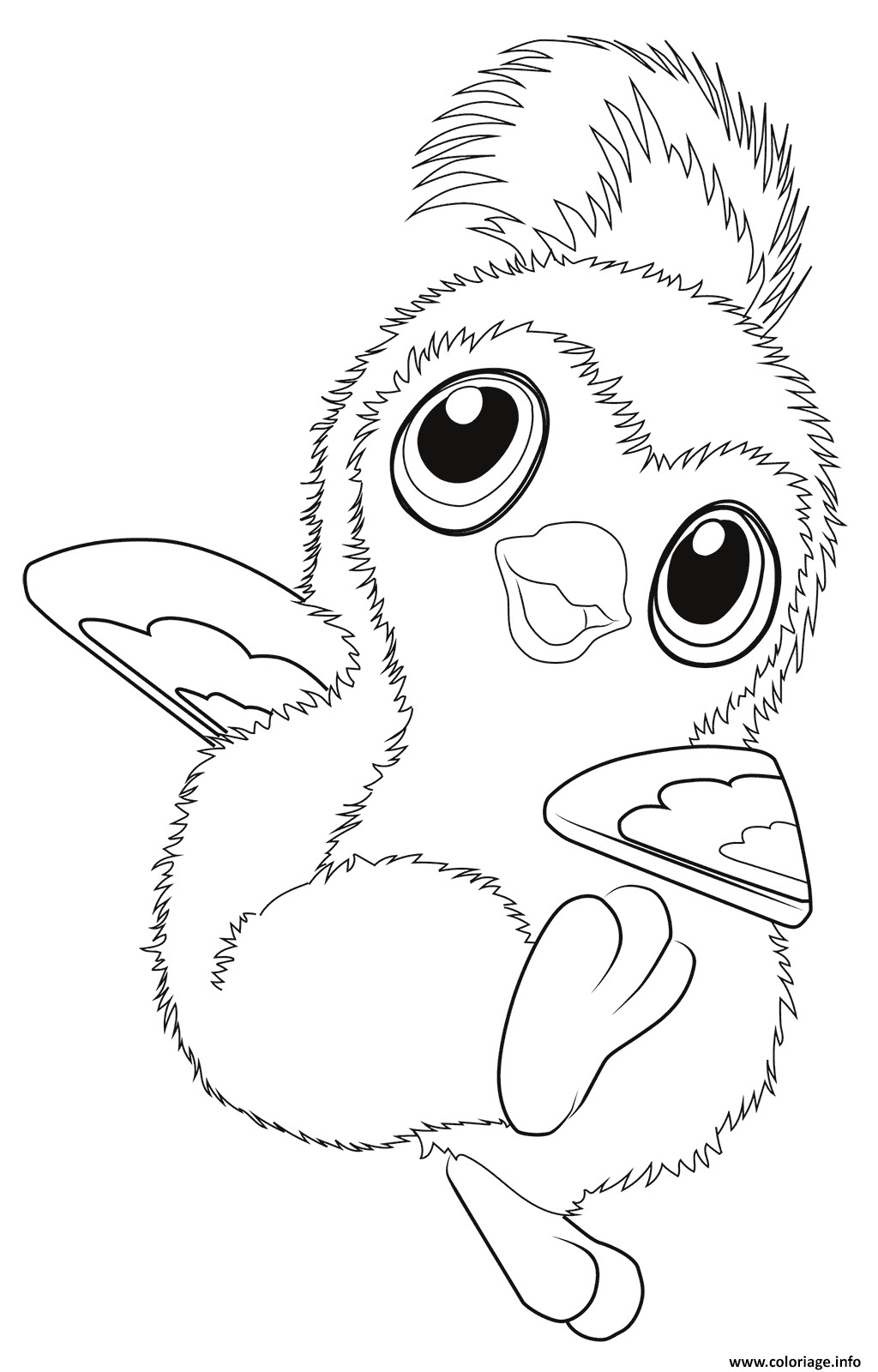 Hatchimals Ausmalbilder
 Coloriage Cute Pengualas From Hatchimals dessin