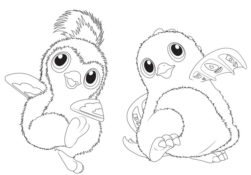 Hatchimals Ausmalbilder
 Hatchimals Who Will You Hatch Sketch Coloring Page