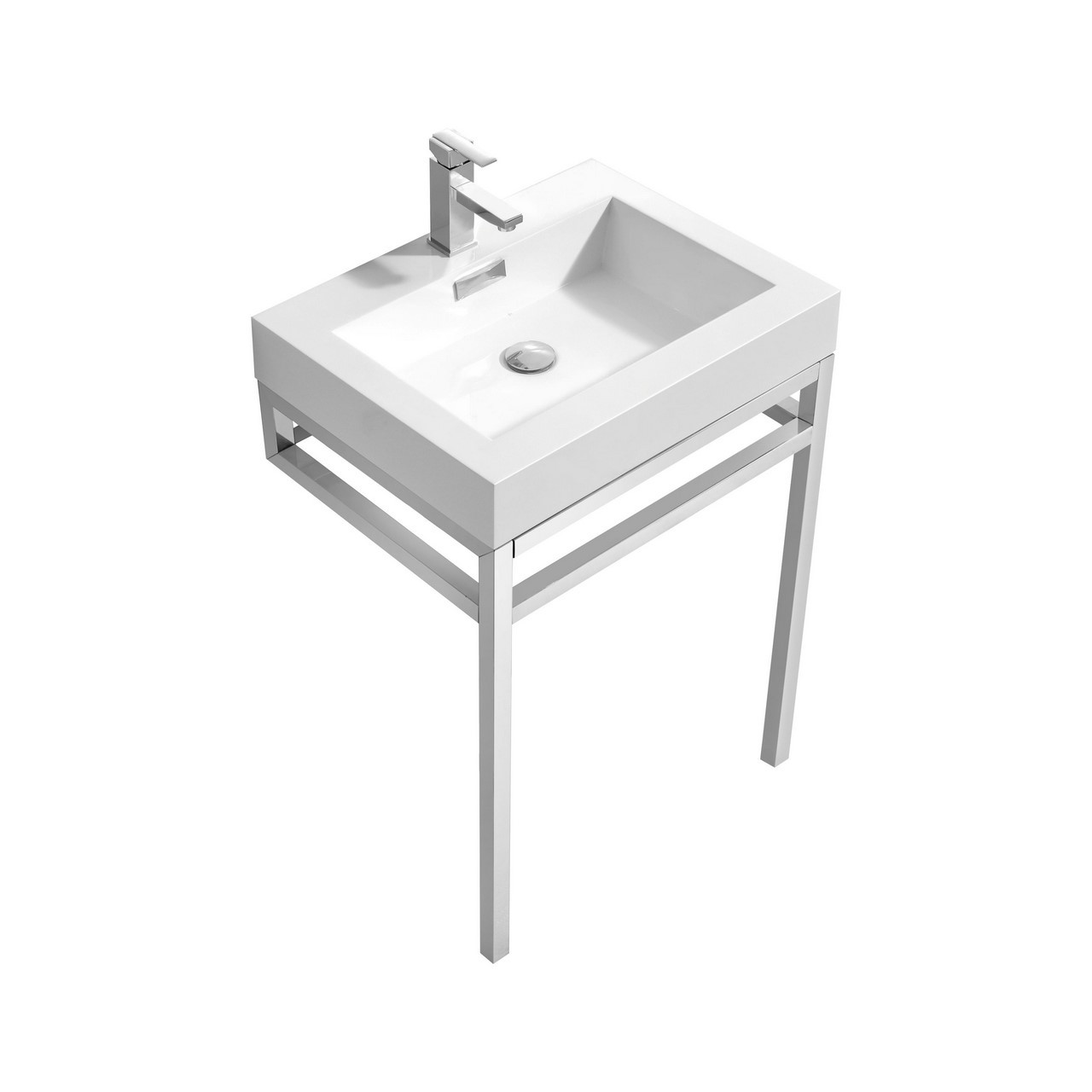 Haus 24
 Haus 24" Stainless Steel Console w White Acrylic Sink