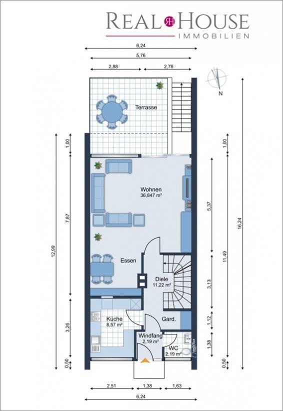 Haus Kaufen In Rösrath
 REAL HOUSE Charmantes Reihenhaus mit herrlichem Süd