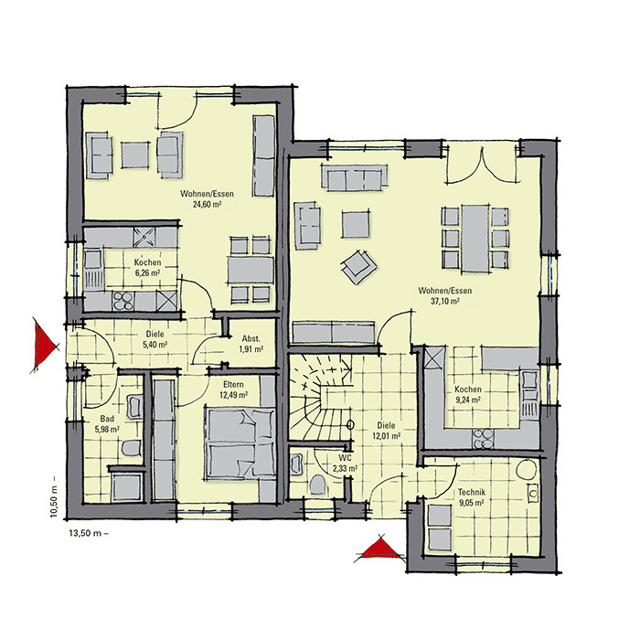 Haus Mit Einliegerwohnung
 Fertighaus mit Einliegerwohnung GUSSEK HAUS