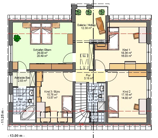 Haus Mit Einliegerwohnung
 Kowalski Haus Celine 285