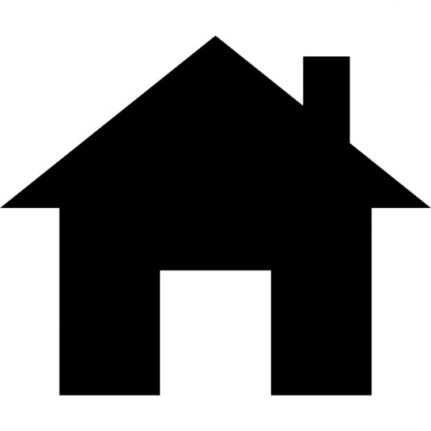 Haus Silhouette
 Klein huisje met schoorsteen silhouet Iconen