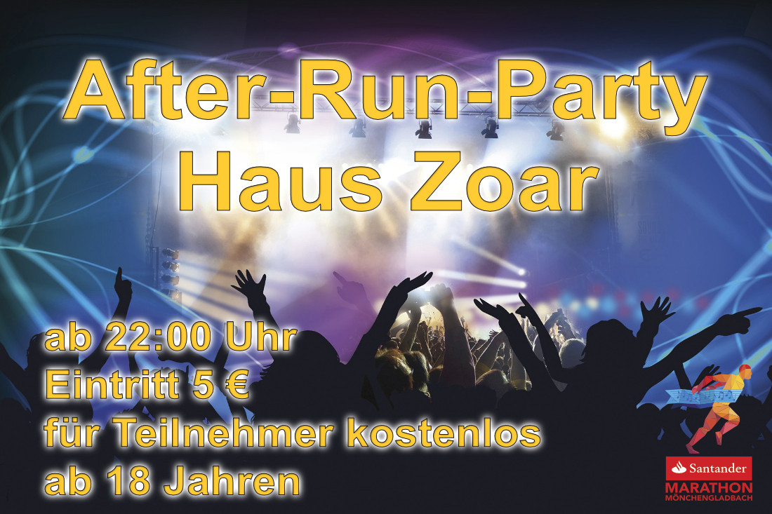 Haus Zoar
 After Run Party – Santander Marathon Mönchengladbach