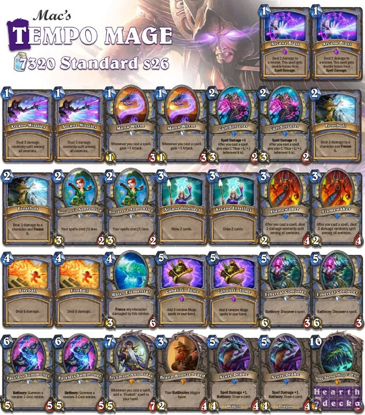 Hearthpwn Decks
 [WotOG] New Tempo Mage Hearthstone Decks