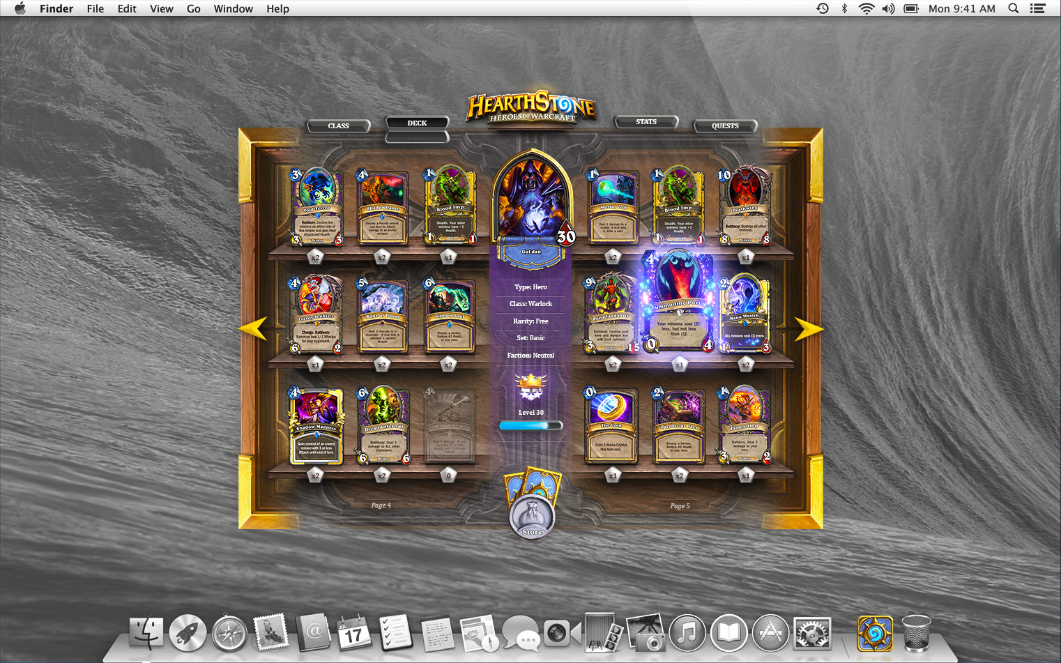 Hearthstone Deck Builder
 Dribbble Hearthstone on OSX Maverick by Steve Fraschini