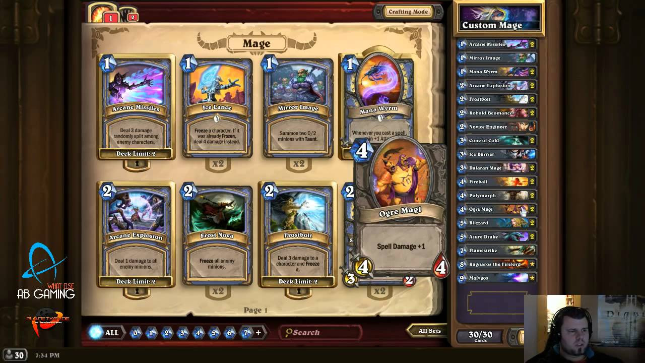 Hearthstone Magier Deck
 Hearthstone Mage Tutorial Guide Spelldamage Deck AB