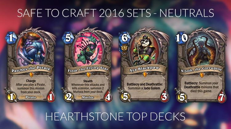 Hearthstone Top Decks
 Hearthstone Crafting Guide for the Journey to Un Goro Meta
