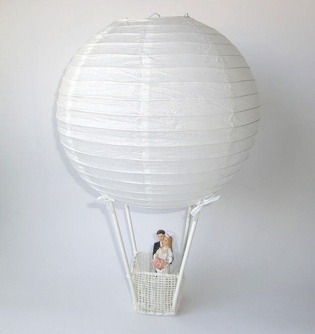 Heißluftballon Basteln Hochzeit
 DIY Aufbau Set Heißluftballon mit Brautpaar Einfach