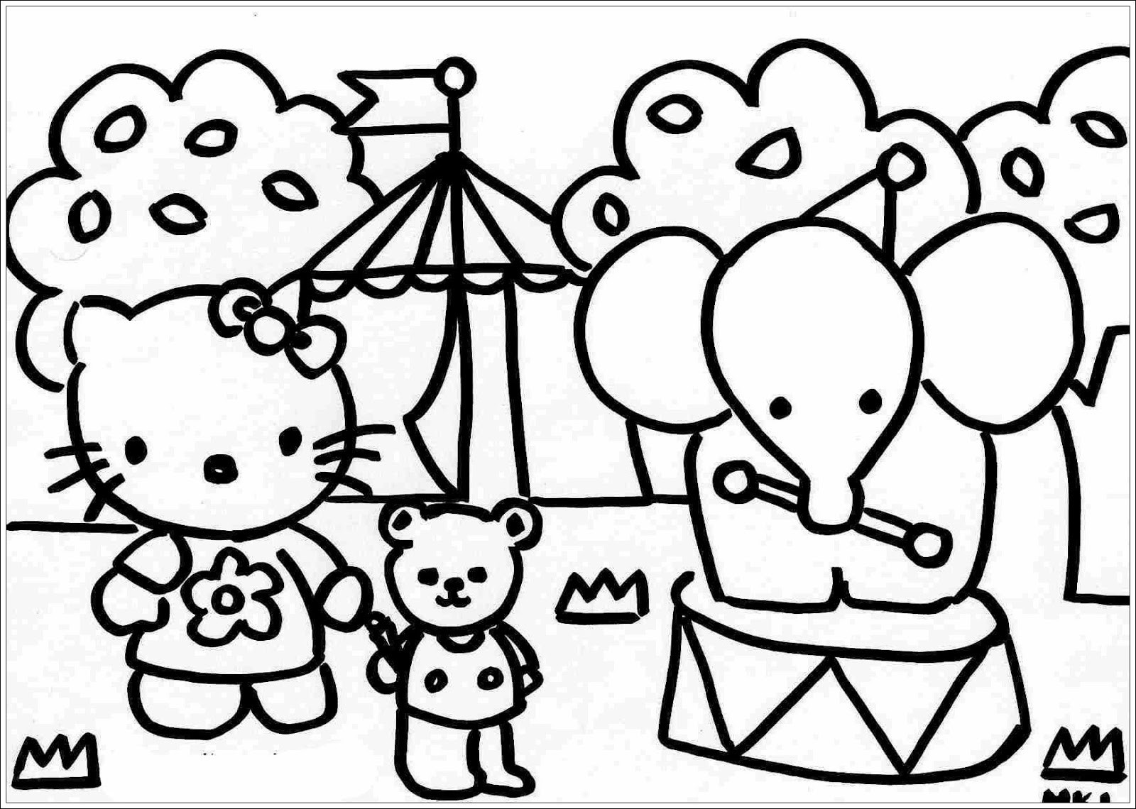 Hello Kitty Malvorlagen
 Ausmalbilder zum Ausdrucken Ausmalbilder von Hello Kitty