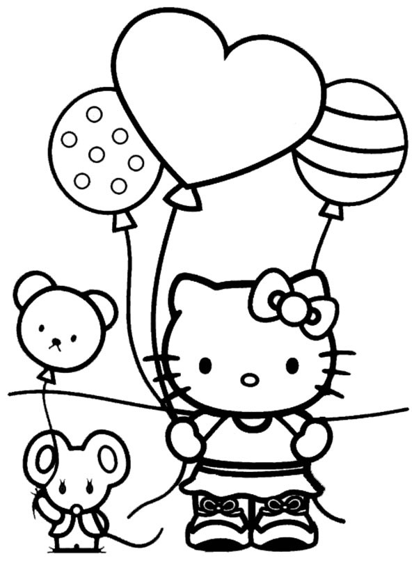 Hello Kitty Malvorlagen
 Ausmalbilder Geburstag Hello kitty 10