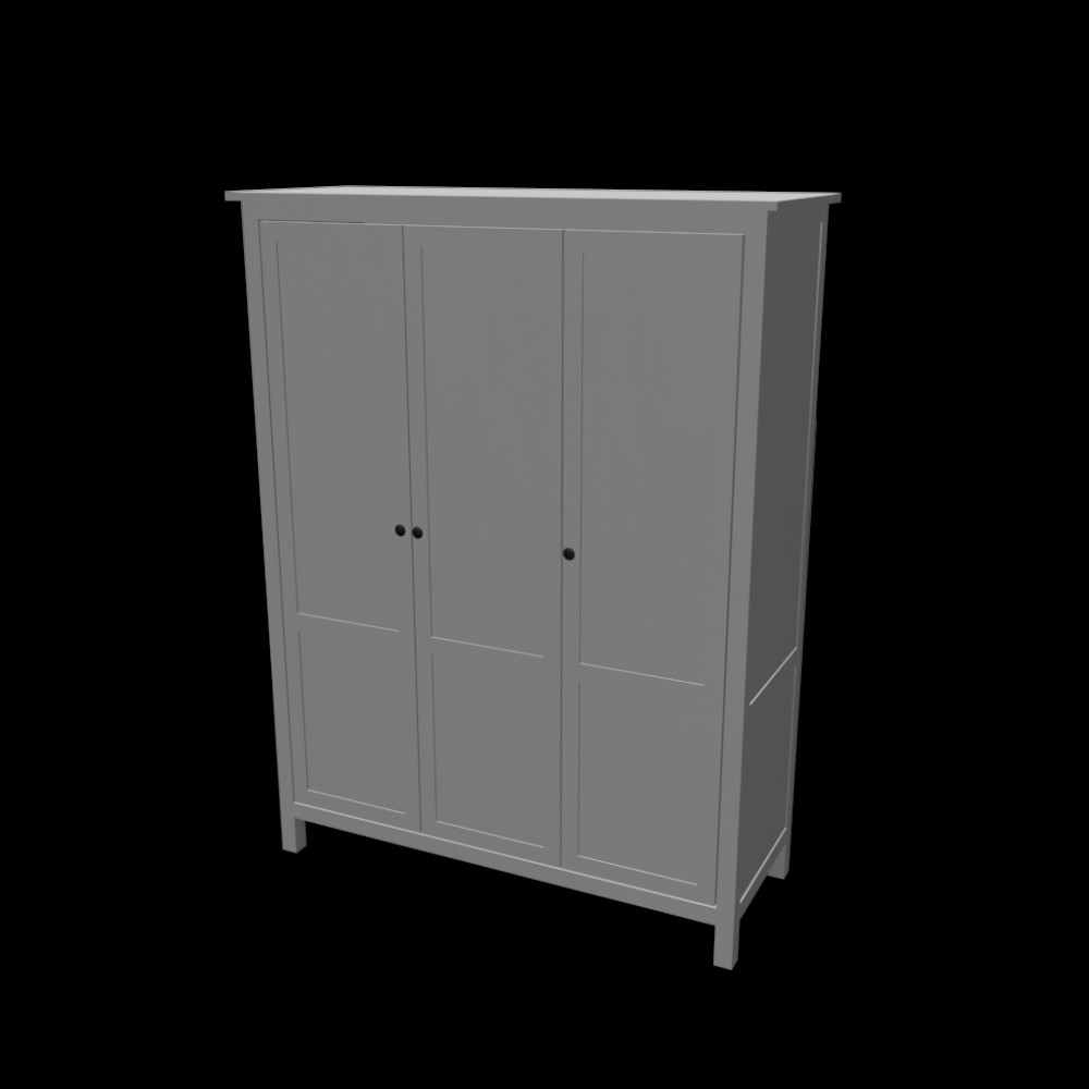 2693 Hemnes Kleiderschrank
HEMNES Kleiderschrank 3 türig Einrichten & Planen in 3D