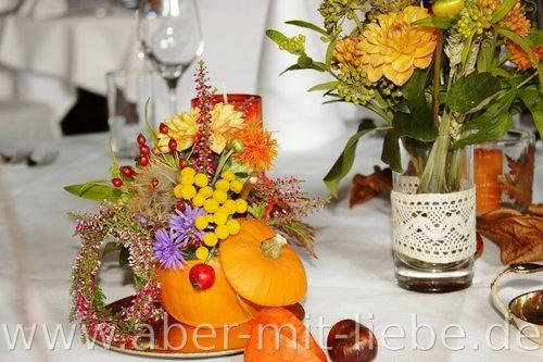 Herbstblumen Hochzeit
 17 Best images about Tischdeko Goldener Herbst on