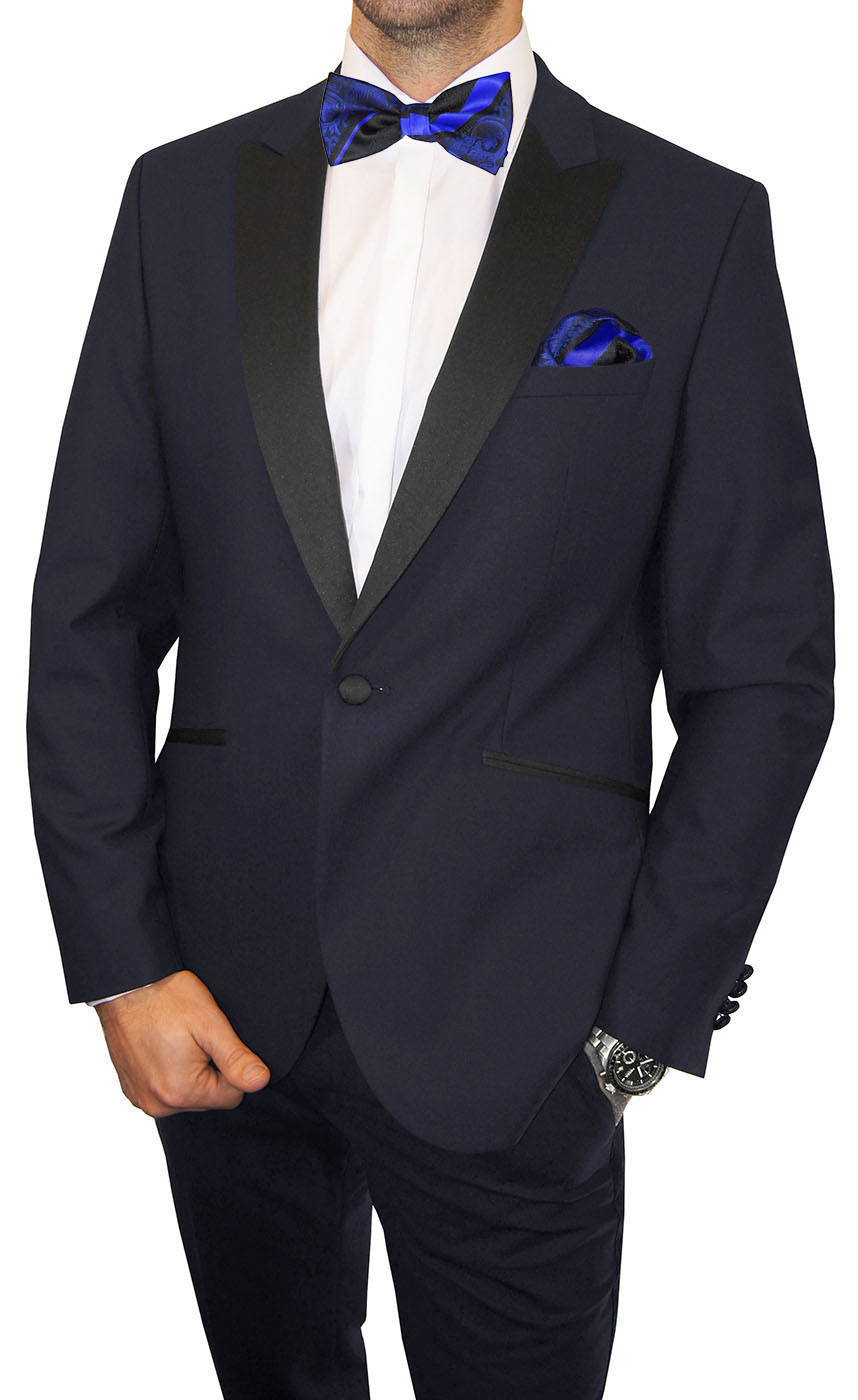 Herren Anzug Blau Hochzeit
 Smoking blau