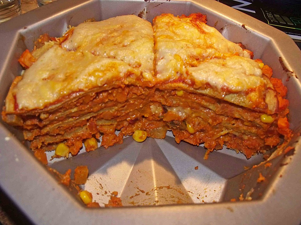 Herzhafte Kuchen
 Herzhafte vegane Pfannkuchen "Torte" von guineesbig je