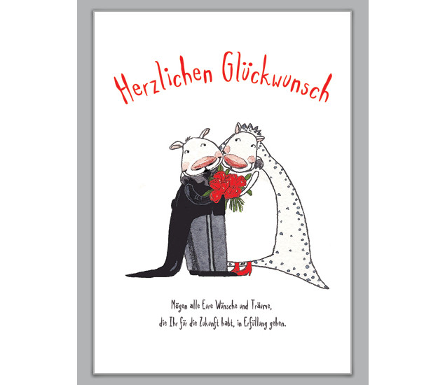 Herzlichen Glückwunsch Zur Hochzeit Schrift
 Produktkategie Grusskarten lineshop 1agrusskarten