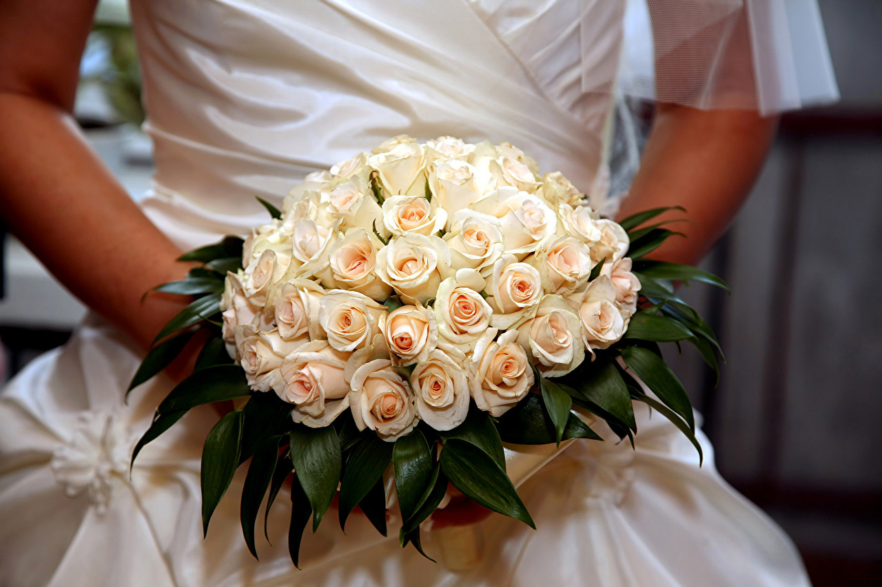 Hintergrundbilder Hochzeit
 Fotos Heirat Sträuße Rosen Blumen