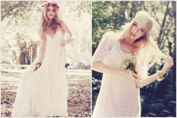 Hippie Hochzeitskleid
 Brautmode im Hippie Stil von Grace loves Lace