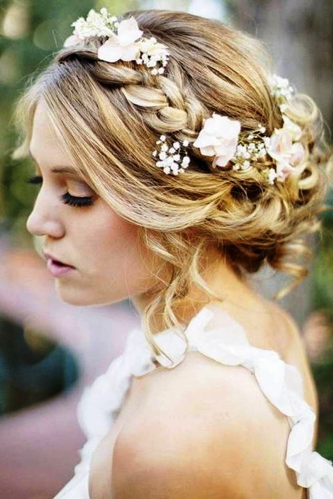 Hochsteckfrisuren Romantisch Geflochten Hochzeit
 Vintage Hochzeit Hochsteckfrisuren für langes Haar mit