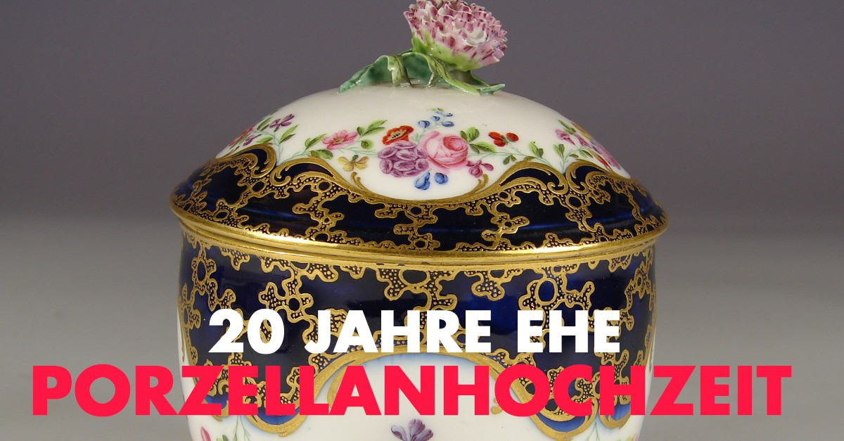 Hochzeit 20 Jahre
 20 Hochzeitstag Porzellanhochzeit Geschenkidee Feier