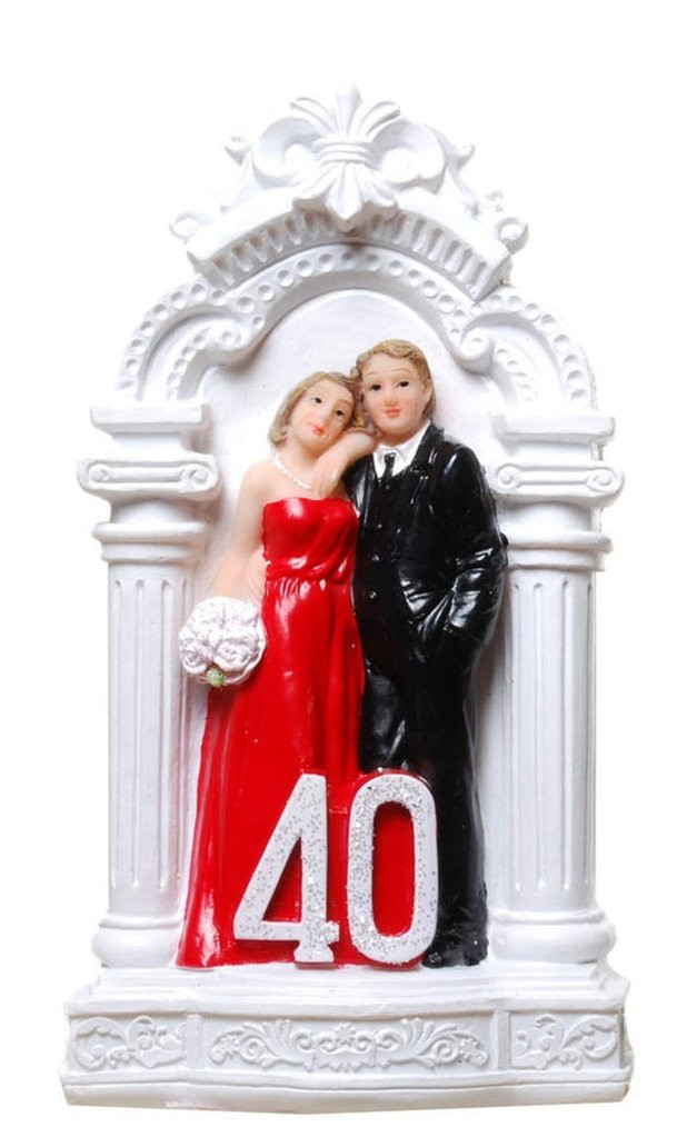Hochzeit 40 Jahre
 Brautpaar Spardose Rubin Hochzeit 40 Jahre Rubinhochzeit