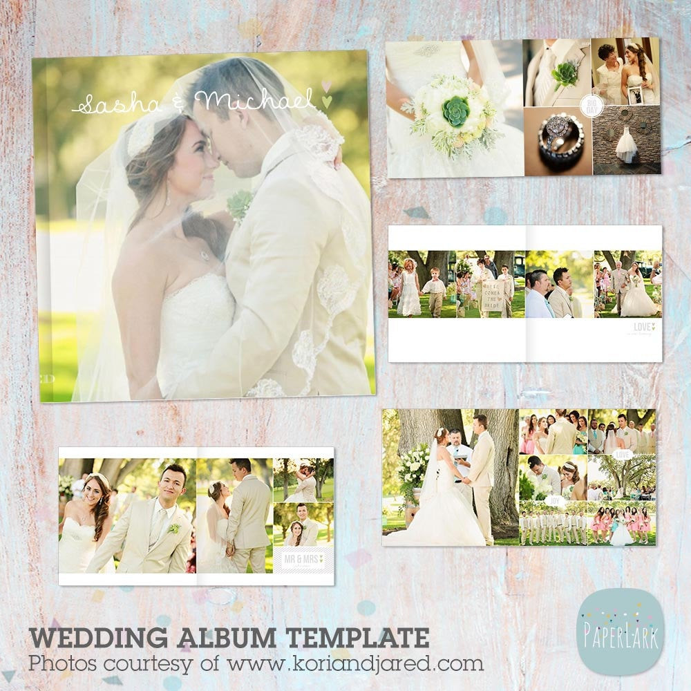 Hochzeit Album
 Hochzeit Album Vorlage 12 x 12 und 10 x 10 Zoll geliefert