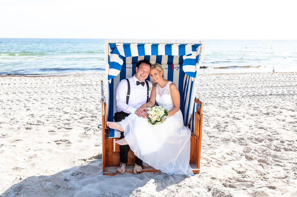 Hochzeit Am Strand Ostsee
 Hochzeitsfotograf Lübeck Ratzeburg Eutin Hamburg