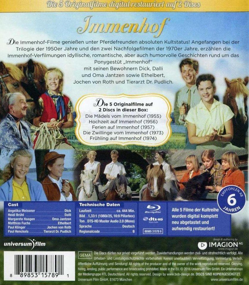 Hochzeit Auf Immenhof
 Hochzeit auf Immenhof DVD Blu ray oder VoD leihen