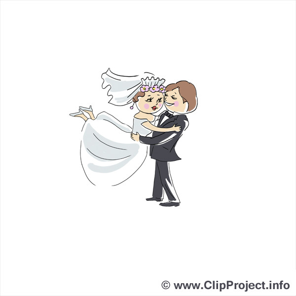 Hochzeit Bilder Comic
 Brautpaar ic Cliparts