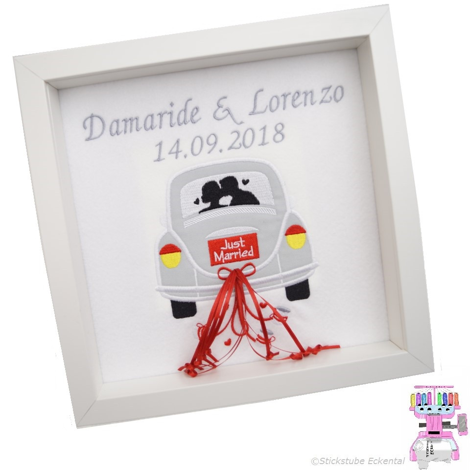 Hochzeit Bilderrahmen
 Stickerei in Eckental Personalisierte Hochzeitsgeschenke