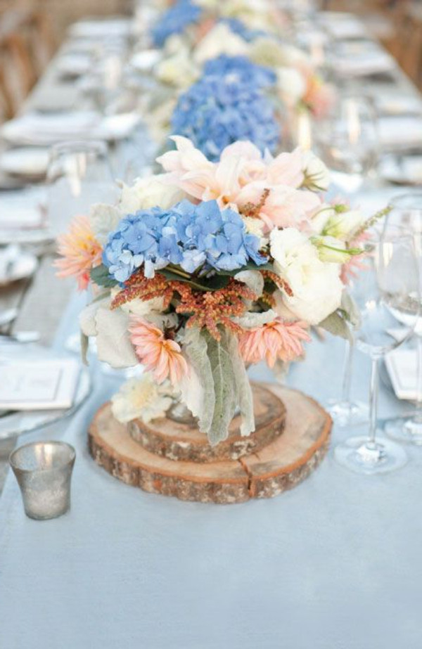 Hochzeit Blau
 Tischdeko in Blau faszinierende Ideen Archzine