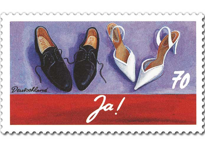 Hochzeit Briefmarken
 PhilaSeiten Neuheiten aus Deutschland