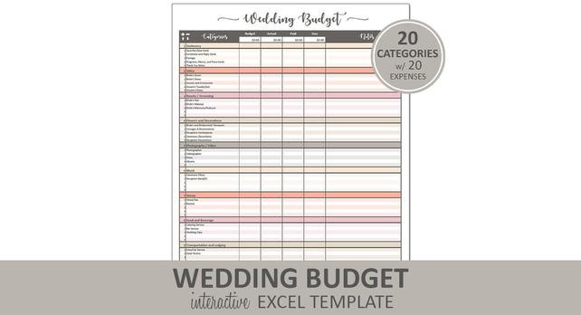 Hochzeit Budgetplaner
 Checkliste Hochzeit Kosten